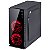 Gabinete Gamer VX Crater Preto com LED Vermelho USB 3.0 Janela Lateral em Acrílico - Imagem 6