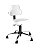 Cadeira Mocho Plus- Branco- Base Cromado - Imagem 2