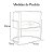 Poltrona Luna para Decoração - Base Metálica Branca - Boucle Fuji 03- Creme - Imagem 6