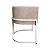 Poltrona Luna para Decoração - Base Metálica Branca - Boucle Fuji 03- Creme - Imagem 3
