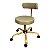 Cadeira Mocho Slim Dourado para Clinicas  -  Base Giratória Dourada - Imagem 3
