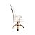 Cadeira Presidente Ferrara - Base Dourada- Bouclê Off-White - Imagem 2