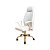 Cadeira Presidente Ferrara - Base Dourada- Bouclê Off-White - Imagem 5