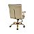 Cadeira Escritório Diretor Athena Champanhe Giratória Dourada - Facto Dunas- Champanhe - Imagem 3