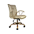 Cadeira Escritório Diretor Athena Champanhe Giratória Dourada - Facto Dunas- Champanhe - Imagem 1