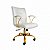 Cadeira Diretor Branca Athena Giratória Dourada Confortavél - Branca - Imagem 1