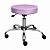 Cadeira Mocho Banqueta Giratória Profissional – Base Cromada - Rosa - Imagem 1