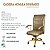 Cadeira Presidente Novara com Braço Factor Dunas - Base Dourada Giratória - DOURADO - Com Braço - Imagem 5