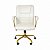 Cadeira Diretor Novara - Base Dourada Giratória - OFF - White - Imagem 2