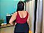 Body Canelado Amarração No Decote Plus Size - Imagem 4