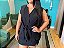 Blusa Em Duna Com Botões E Amarração na frente Plus Size - Imagem 5