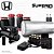 KIT 4 / AirRide Super Black 10 + FlatTank + Compressor 585xc | Honda - Imagem 1