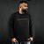 BLUSA MOLETOM - MOD. 03 SEM CAPUZ -  LOW_LIFE_STYLE PRETO - Imagem 3