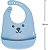 Babador De Silicone Com Pega Migalhas Gumy - Buba, Azul, Tamanho único - Imagem 4