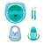 Kit Introdução Alimentar Bebê BLW Prato Copo Talher Babador - Imagem 1
