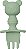 Kit Talheres Silicone Ursinho -Verde, Buba - Imagem 3