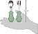 Kit Talheres em Silicone e Aço Inox - Buba, Dino, Verde - Imagem 4