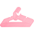 Kit 10 Cabides - Buba, Rosa - Imagem 1
