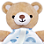 Naninha com Prendedor de Chupeta - Buba, Urso Azul - Imagem 2