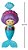 Brinquedo de Banho Sereia Treme-Treme - Buba, Roxo - Imagem 3