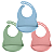 Babador em Silicone, com Pega Migalhas - Buba - Imagem 1