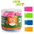 Borracha Colorida com Cinta Leo&Leo Pote com 24 Unidades - Imagem 1