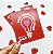 10un Postal  "Ilumina"  Vermelho - Coleção Dia dos Namorados - Imagem 1