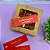 Tag Palito Hot Stamping Dourado "Contém Muito Amor" vermelho - Imagem 2