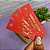 Tag Palito Hot Stamping Dourado "Contém Muito Amor" vermelho - Imagem 1