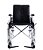 Cadeira de Rodas Coyote Alumínio  120Kg 45cm Dobrável Loh Medical - Imagem 3