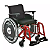 Cadeira de Rodas Alumínio 120Kg Ágile Dobrável Jaguaribe - Imagem 1