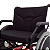 Cadeira de Rodas Resistente em aço Super Big Dobrável 200Kg  cor vinho Jaguaribe - Imagem 2