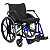 Cadeira de Rodas Aço 150Kg Dobrável Poty Jaguaribe - Imagem 1