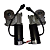 MOTOR COMPLETO CADEIRA DE RODAS MOTORIZADA B400 (KIT PAR) STANDARD 300W OTTOBOCK - Imagem 1