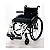 Cadeira de Rodas Dobrável Monobloco Aluminio 115Kg Leve Sófia Praxis - Imagem 2