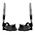 Pedal Completo para Cadeira de Rodas Dellamed D1000 - Imagem 1