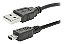 Cabo Usb 2.0 - Usb A Macho + Mini Usb (V3) 2.0 - 1,80M - Preto - Imagem 2