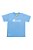 Camiseta Infantil Manga Curta Unissex em Poliviscose Azul - Imagem 1