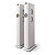 Par de Caixas Torre Ativa KEF LS60 Wireless 1400W Uni-Q MAT HDMI eARC Wi-Fi AirPlay 2 Branca - Imagem 1