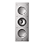 Caixa de Embutir KEF Ci3160RLM-THX Retangular de Parede THX Ultra Uni-Q 3 Vias 2x6,5" 350W Grade Pintável Branca - Imagem 2
