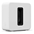 Subwoofer Sonos Sub 4 Sem Fio Wi-Fi Duplo Woofer Elíptico 5x8" Force Cancelling 25 Hz Branco - Imagem 2