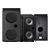 Par de Caixas Acústicas New Audio PRO 2 Duplo Woofer 6" Super Tweeter 200W RMS 8 Ohms Black Wood - Imagem 1