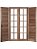 Porta balcão de abrir veneziana em madeira quadriculada reta p. cedro cx. 14 - Imagem 1