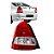 Lanterna traseira etios sedan toyota 2012 até 2016 lado esquerdo bicolor com luz de ré bepo cod 26233 1800391 051094 - Imagem 1