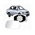 Lente retrovisor corolla 2003 lado esquerdo cod 506e 968293 - Imagem 1