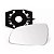 Lente retrovisor com base vectra chevrolet 2006 a 2011 lado esquerdo blawer cod 97227 - Imagem 1