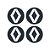 Emblema de calota da renault aro 15 resinado grafite 48mm jogo com 4 peças sport inox cod cal194 1031272 - Imagem 1
