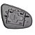 Base da lente do retrovisor externo etios toyota 2015 a 2020 do lado direito semi novo cod 20x0207ce - Imagem 1