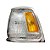 Lanterna dianteira hilux 1993 até 2001 4x2 cristal e âmbar com aro fino cromado lado esquerdo bibas cod 28075 624673 - Imagem 1