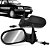 Retrovisor externo uno fire flex 2005 a 2010 4 portas com controle lado esquerdo cod 12850 - Imagem 1